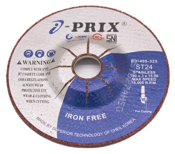 ĐÁ MÀI INOX IPRIX ST24 100 X 3.0 X 15.88MM
