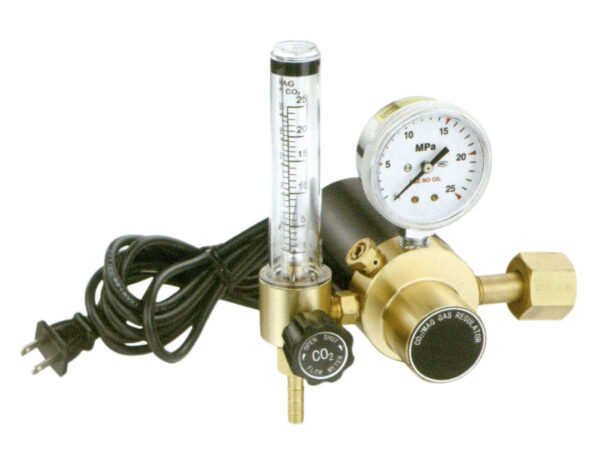 STAREX CO2 REGULATOR/FLOWMETER 220V ( BRASS )