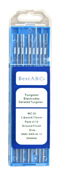 TUNGSTEN WT-20 Ø 1.6 X 175MM, GROUND FINISH