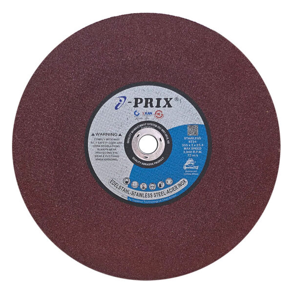 IPRIX CUTTING WHEEL ST24 ST.STEEL 355 X 3.0 X 25.4MM